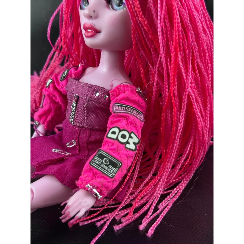 Rainbow High Shadow High Neon Shadow Pink Doll, Fashion Doll with Outfit & Boots